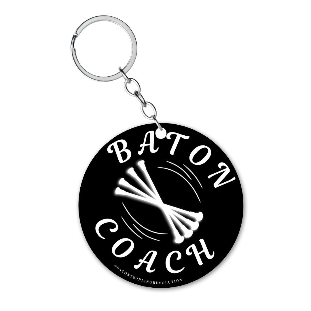 Baton Coach Keychain