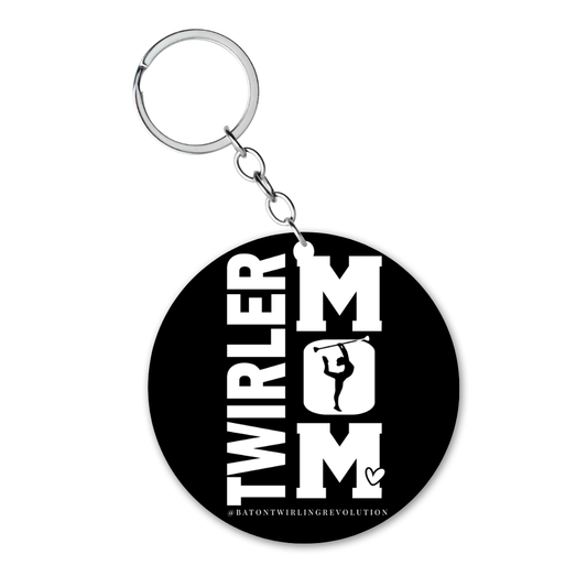 Twirler Mom Key Chain