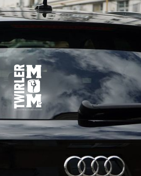Twirler Mom Car Decal