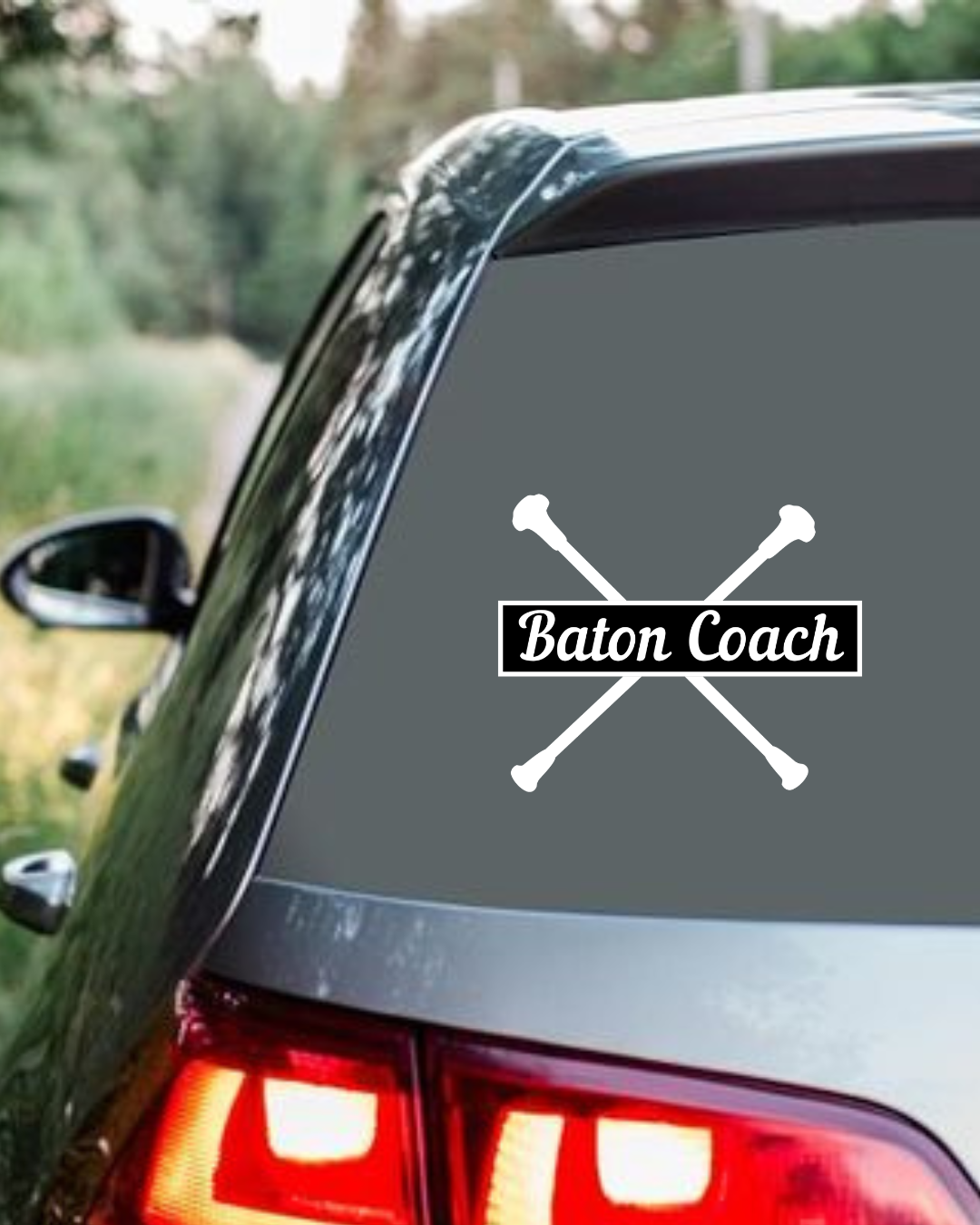 Baton Coach Car Decal