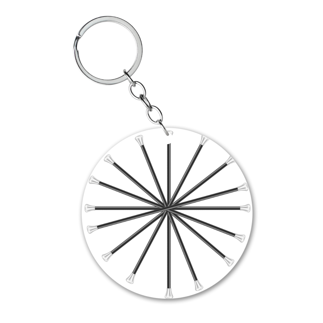 Spinning Baton Key Chain